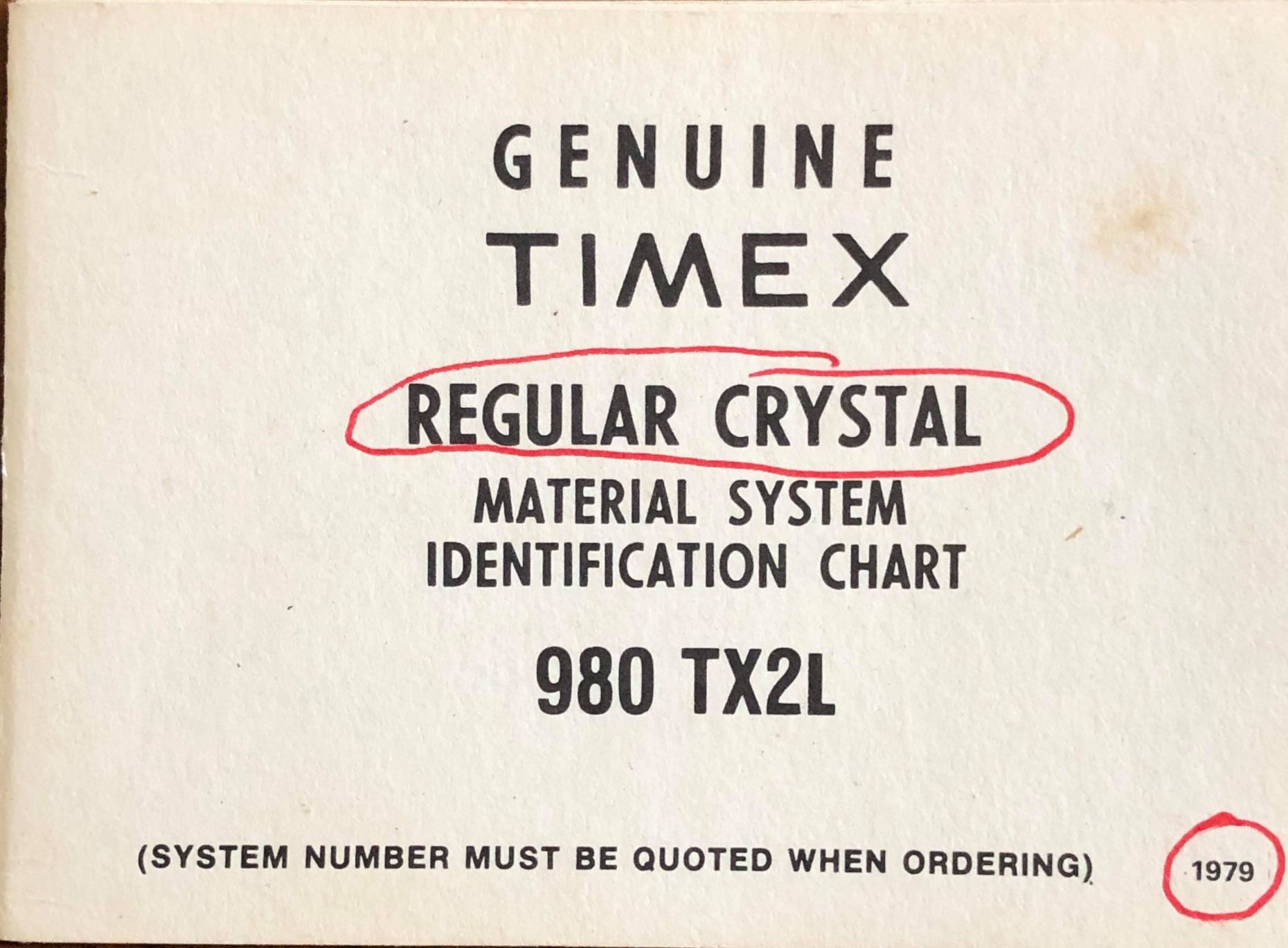 vintage timex watch crystals