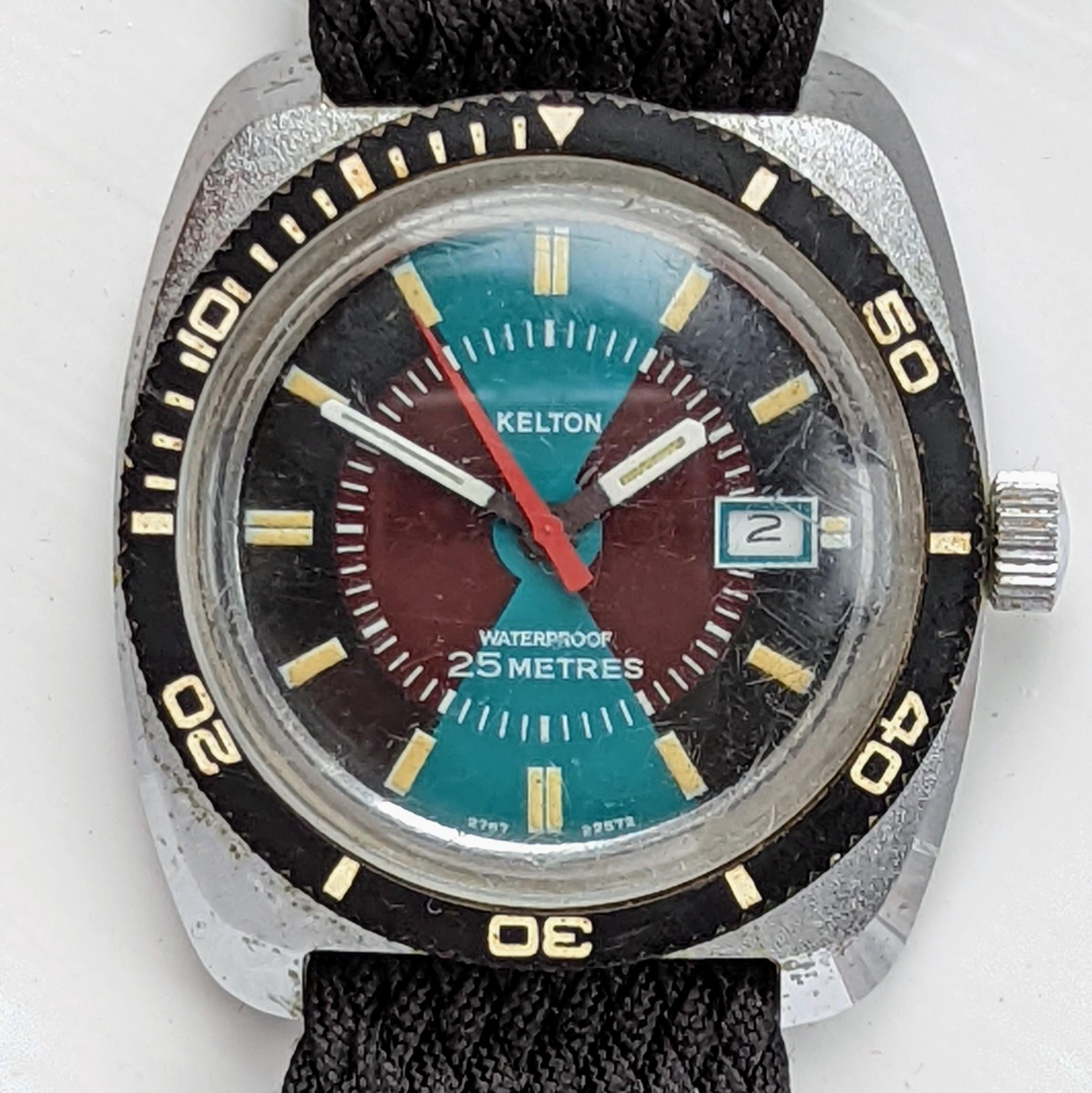 Kelton Marlin Calendar Dive Watch 1972 Ref. 2767 2572