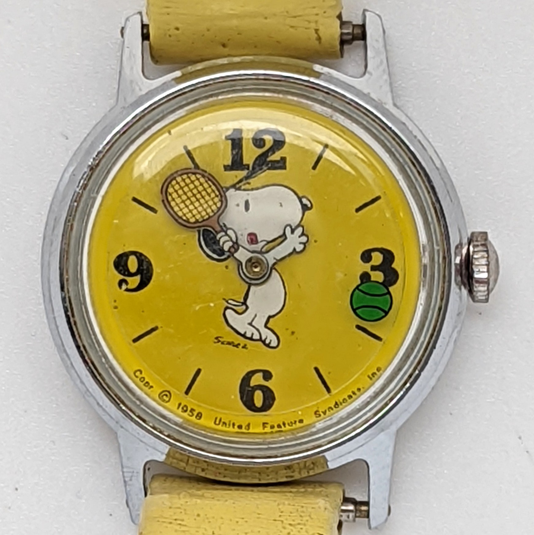 Timex Sprite 39016 02478 [1978] Snoopy Tennis Watch