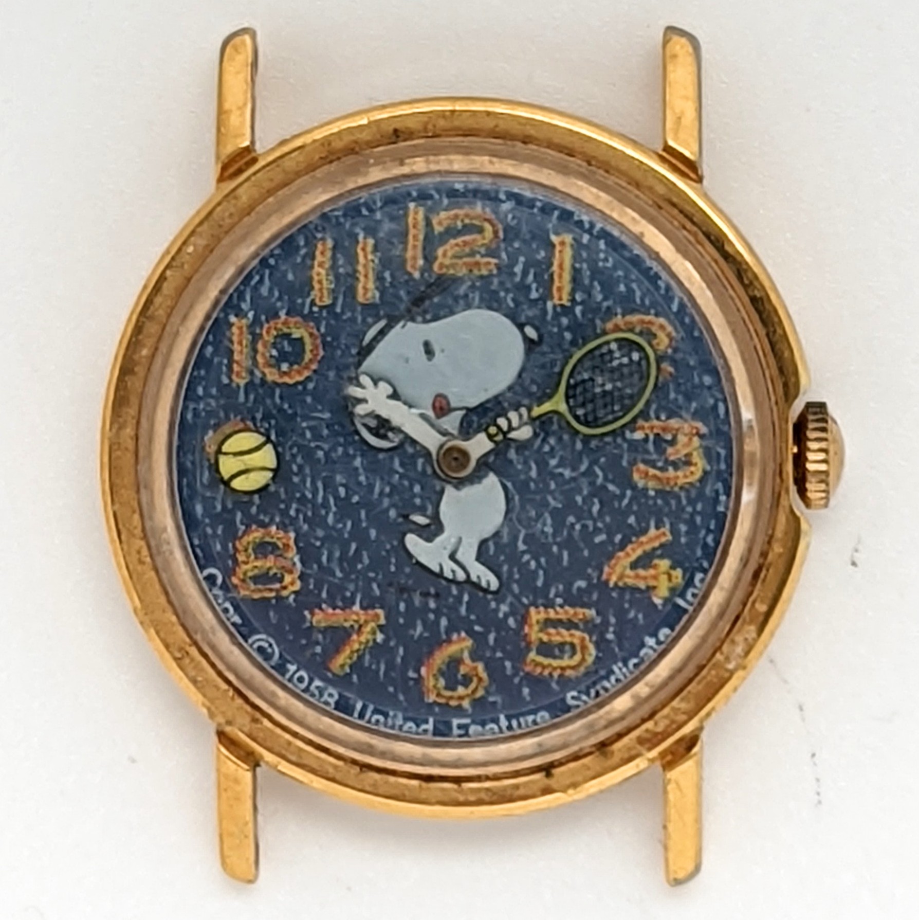 Timex Marlin 39019 02477 [1977] Snoopy Tennis Denim Watch