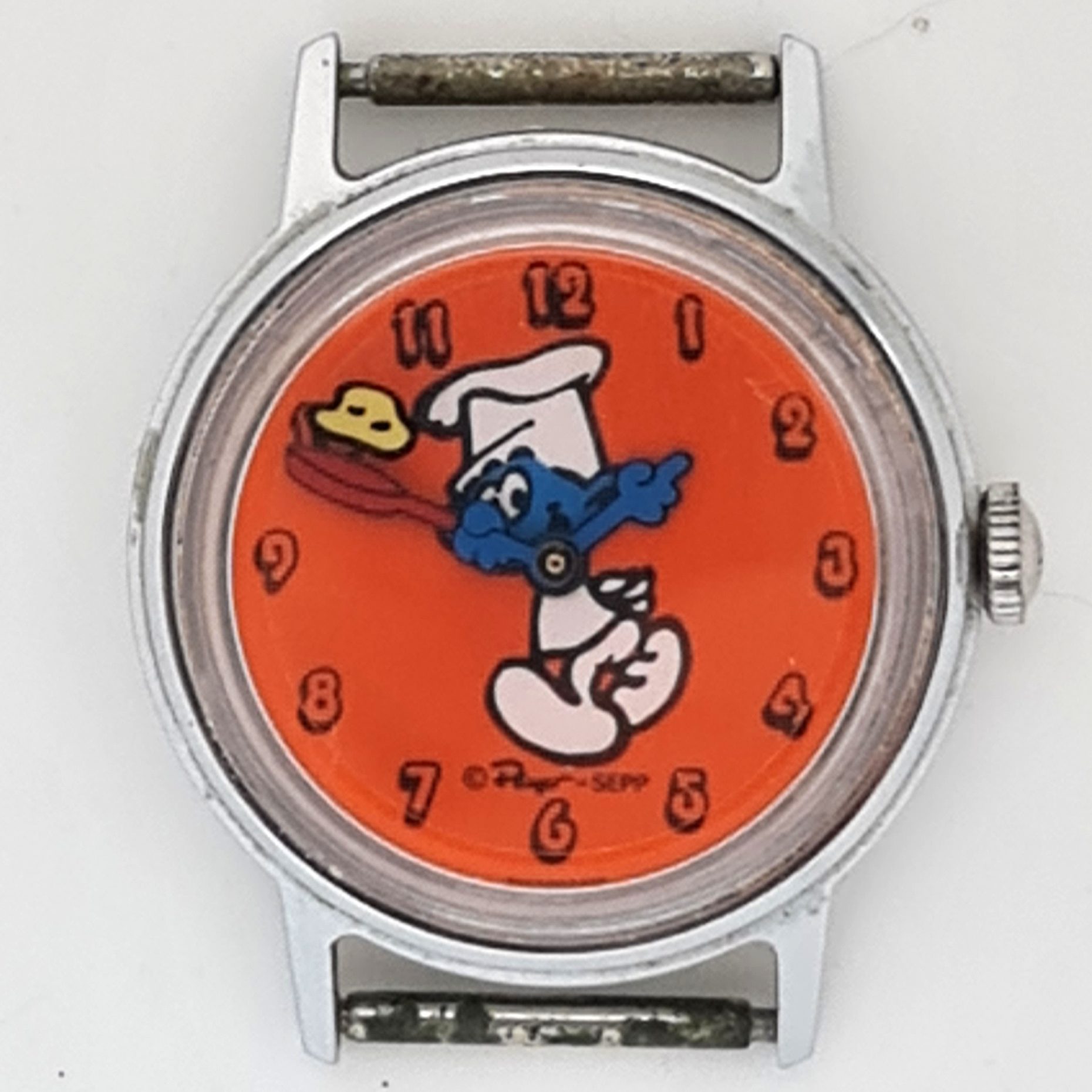 Timex Smurf Chef Watch [Sprite] 39232 02478  [1978]