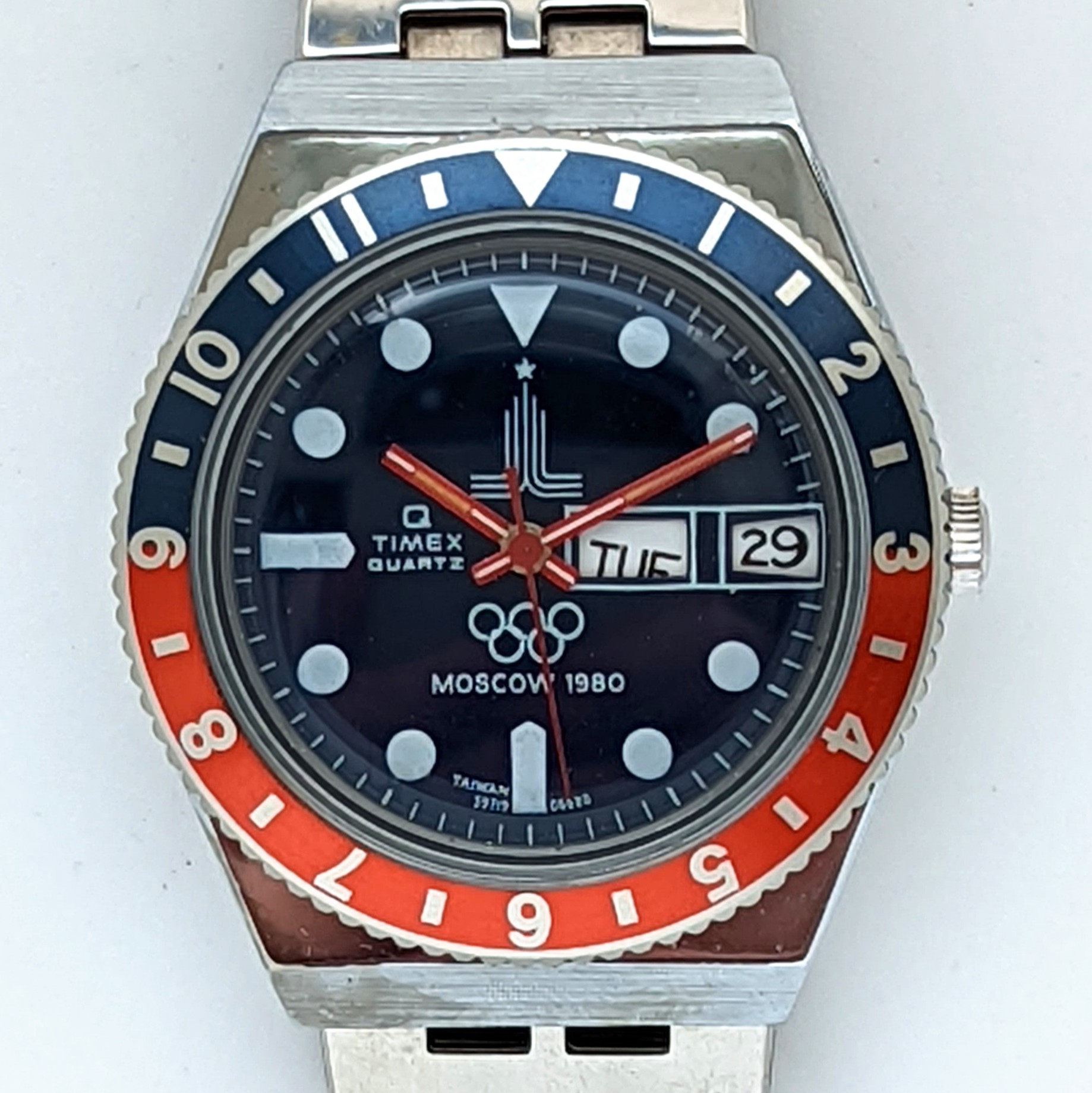 Vintage Timex Q 59719-06680 Olympic 1980