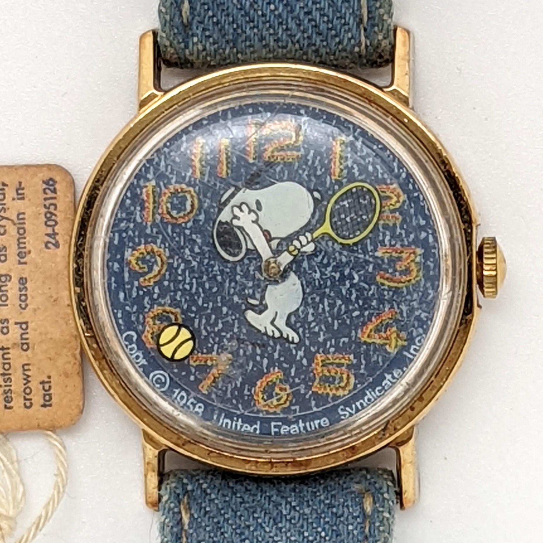 Timex Mercury 86218 10479 [1979] Snoopy Tennis Denim