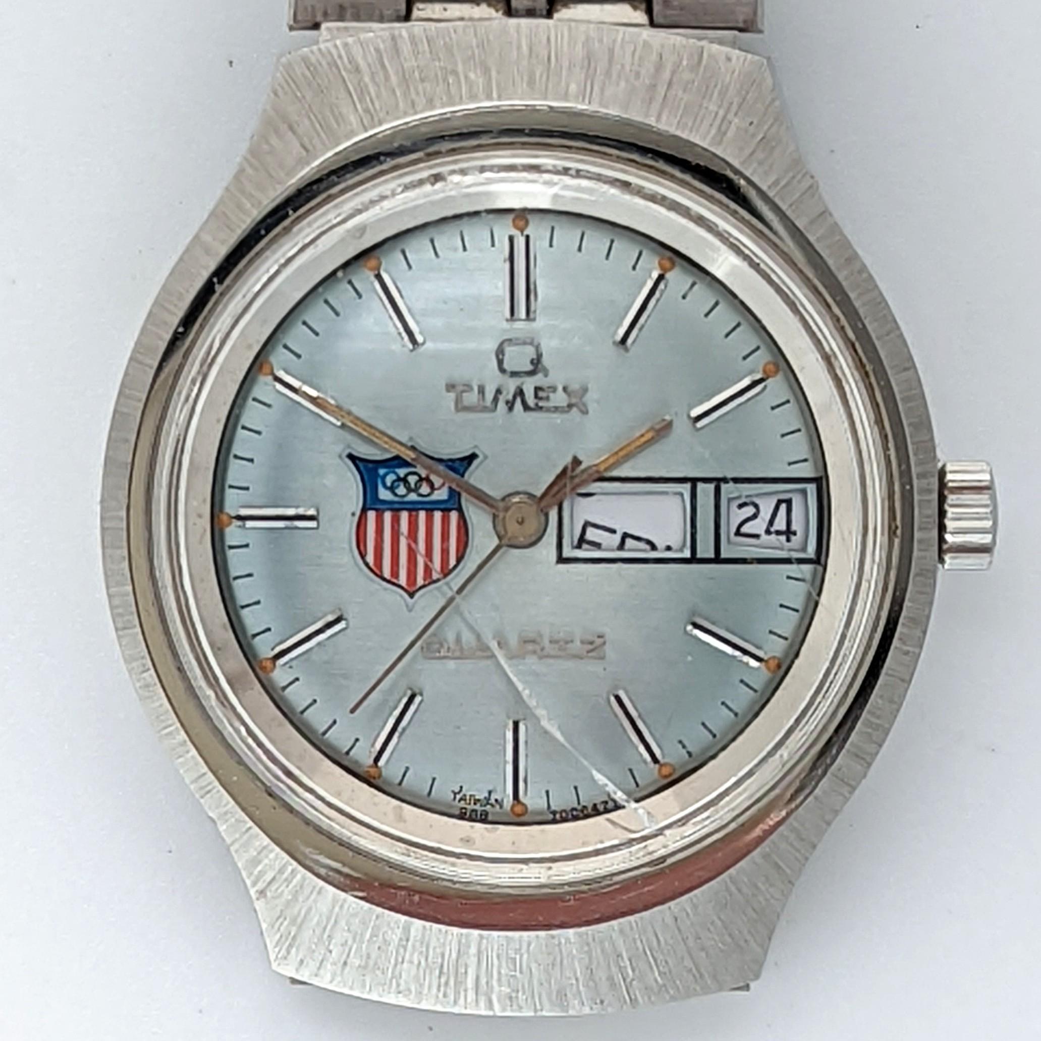 Timex Q 98870 06477 [1977] Olympic Watch