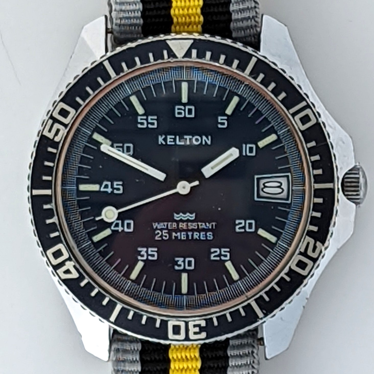 Kelton Dive Watch Marlin Calendar 1984 Ref. 24124 10584