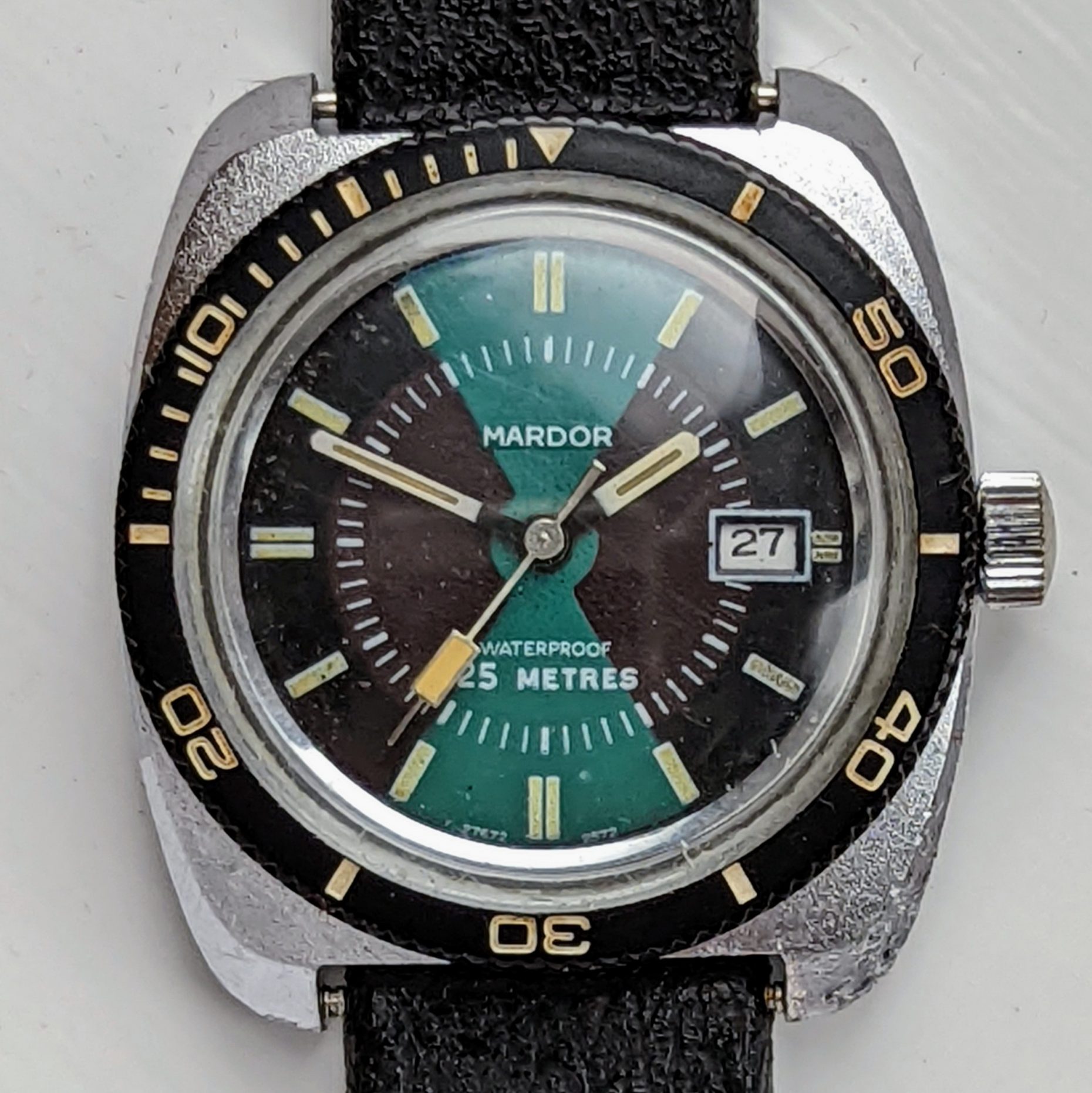 Mardor Marlin Calendar Dive Watch 1972 Ref. 27672 2572