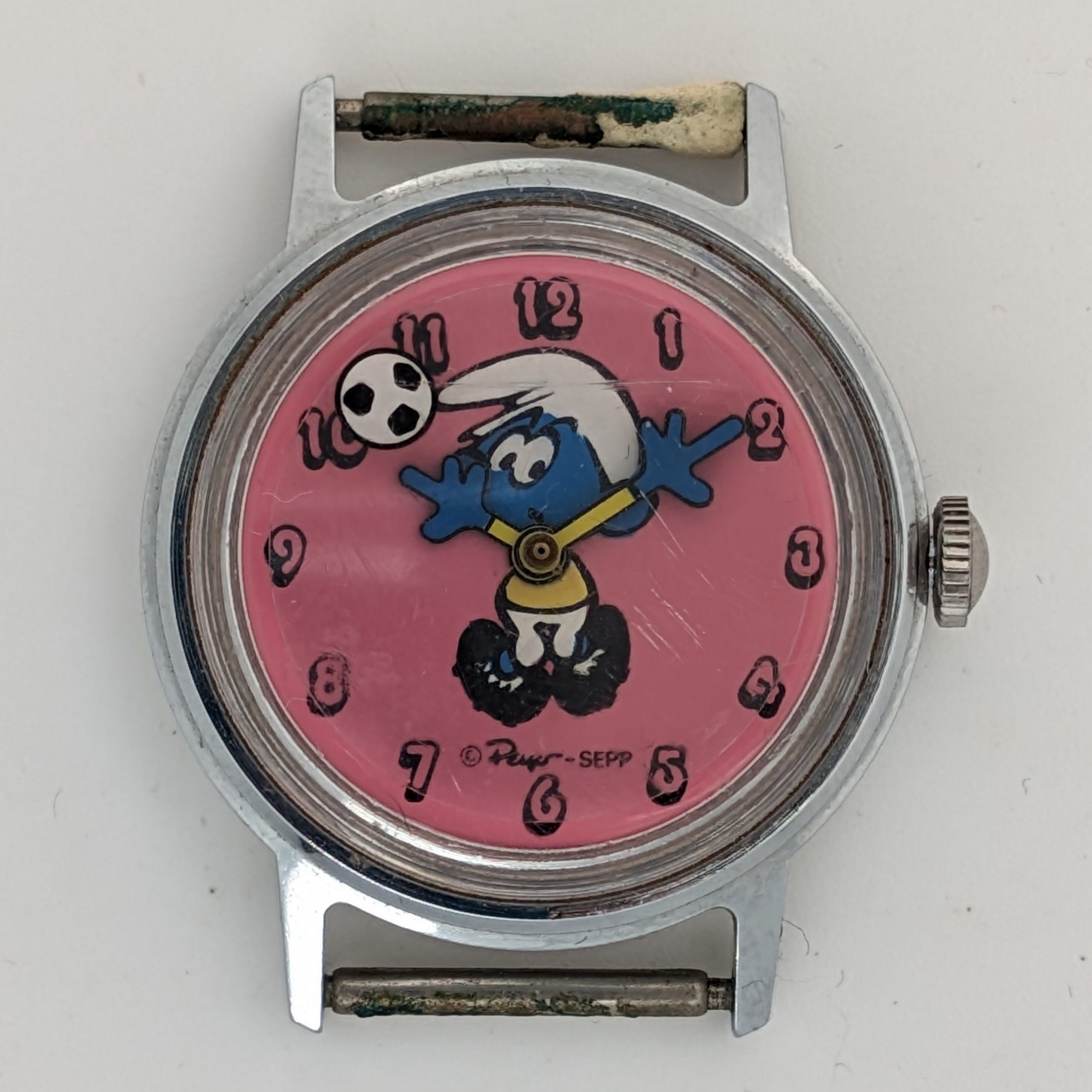 Timex Striker Smurf Watch 1978 Ref. 39231 02478