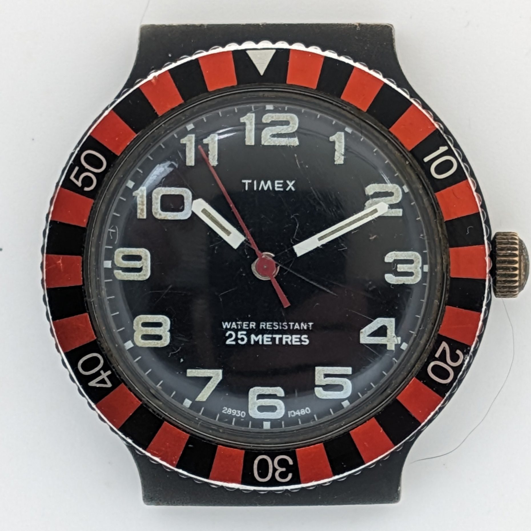 vintage Timex marlin roulette dive watch 1980 Ref. 28930 10480